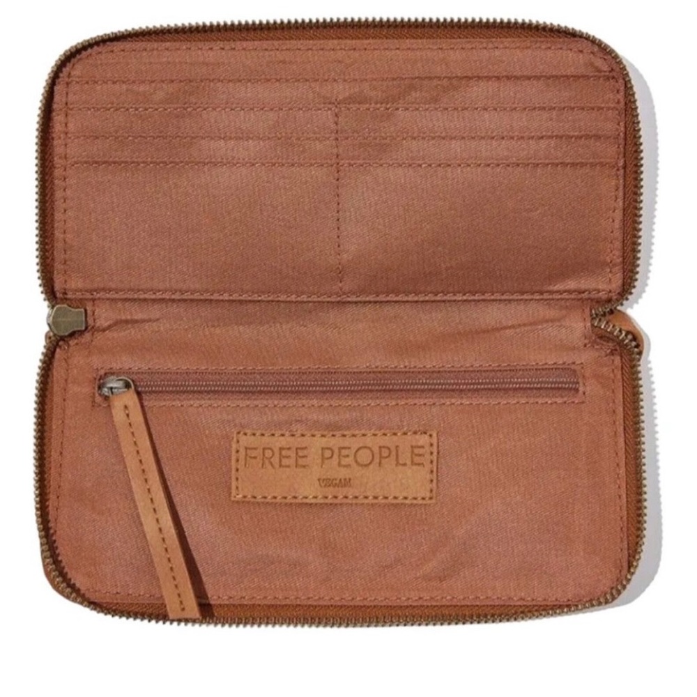 Free People Distressed vegan wallet